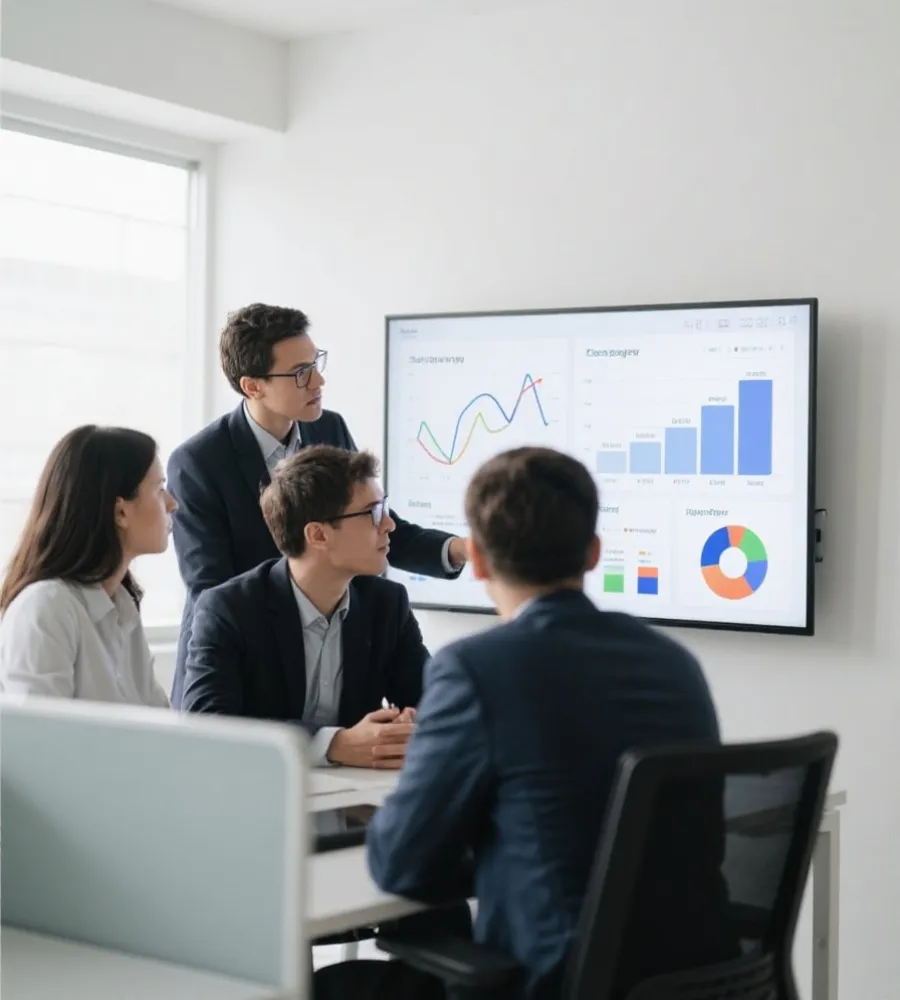 专业数据团队与数据分析工作场景